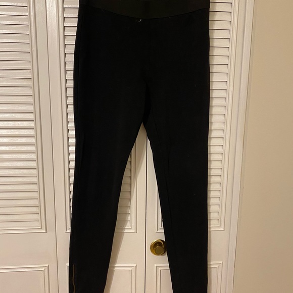Macy's zipper black fashion leggings - Picture 2 of 2